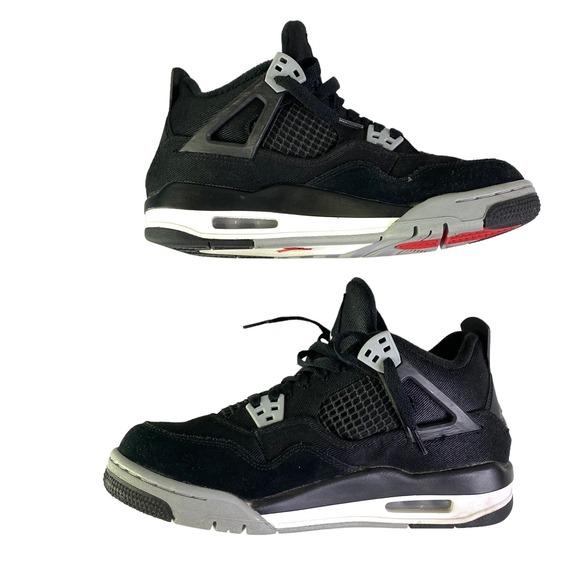 Jordan Other - Nike Air Jordan 4 Retro SE Black Canvas GS Sneaker DV0553 006 Kid Youth 7Y w/Box